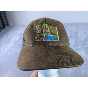 CSI Echo Bluff State Park Brown Trucker Hat Mesh Back Adjustable Strap Cap